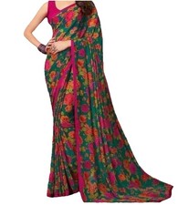 Georgette print saree for sale  WEST WICKHAM