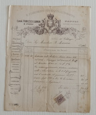 ba fattura commerciale napoli 1884 comm.francesco giannini, usado comprar usado  Enviando para Brazil