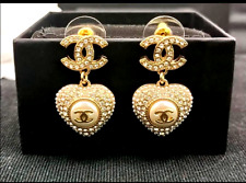 Chanel earrings logo usato  Pontinia