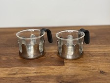 Caneca de café expresso Michael Graves Demitasse aço inoxidável cabo de vidro prata comprar usado  Enviando para Brazil