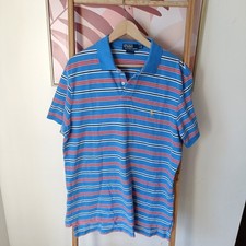 Camisa polo listrada vintage original Ralph Lauren personalizada slim fit GG Preppy comprar usado  Enviando para Brazil