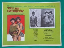 FEDERICO FELLINI SATYRICON MARTIN POTTER HIRAM KELLER CARTÃO LOBBY MEXICANO 2 comprar usado  Enviando para Brazil