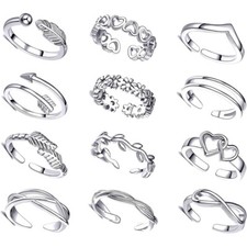 12pcs toe rings for sale  USA