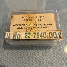 Letterpress spring slide for sale  New Bern