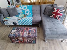 Grey fabric shaped for sale  HORSHAM