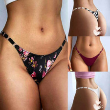 Calcinha calcinha feminina sexy corte alto fio dental costas em T roupa íntima roupa de dormir, usado comprar usado  Enviando para Brazil