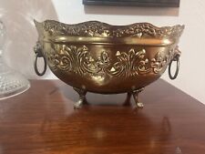 Vintage brass footed for sale  Deport