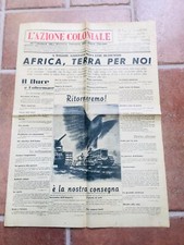 Vecchio giornale azione usato  Trieste