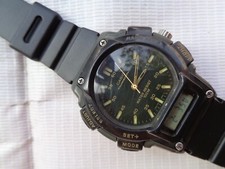 RELÓGIO DE PULSO MASCULINO RARO VINTAGE CASIO Casio AQ-150W JAPÃO MOVT ANALÓGICO DIGITAL, usado comprar usado  Enviando para Brazil