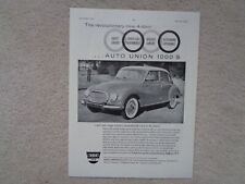 Auto union 1000s for sale  OLDHAM