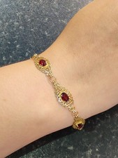 9ct gold garnet for sale  BRIDLINGTON
