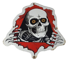Placa de porcelana vintage Powell Peralta - Ossos de skate caveira falcão gás comprar usado  Enviando para Brazil