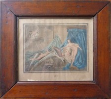 Gravure lithographie aquarelle d'occasion  Paris IX