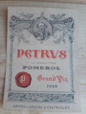 Rare 1949 pomerol d'occasion  Expédié en Belgium