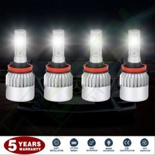 Usado, Luzes de neblina de feixe alto baixo branco H11 lâmpada de farol LED 420000LM 2800W lâmpadas X4 comprar usado  Enviando para Brazil
