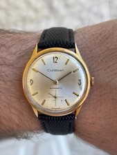 CORTEBERT antimagnético 35mm década de 1960 cal.720 mecânico 17 joias folheadas a ouro comprar usado  Enviando para Brazil