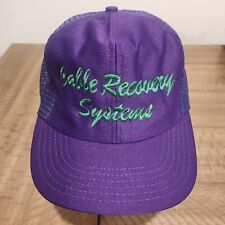 Chapéu caminhoneiro verde roxo vintage sistemas de recuperação de cabos boné bordado Snap Back comprar usado  Enviando para Brazil