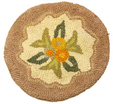 Almofada de cadeira antiga primitiva feita à mão 15” lã feita à mão floral núcleo da vovó comprar usado Almofada de cadeira antiga primitiva feita à mão 15” lã feita à mão floral núcleo da vovó comprar usado  Enviando para Brazil
