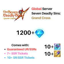 Seven Deadly Sins Grand Cross, 1200+ Diamantes, Unidades Aleatórias, 7DS, GLOBAL, UR comprar usado  Enviando para Brazil