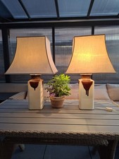 Vintage tischlampen keramikfus gebraucht kaufen  Waltrop