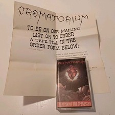 CREMATORIUM rare 1993 CASSETTE TAPE  Baptism Of The Oppressed death metal thrash comprar usado  Enviando para Brazil