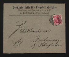 Weferlingen briefumschlag 1904 gebraucht kaufen  Leipzig