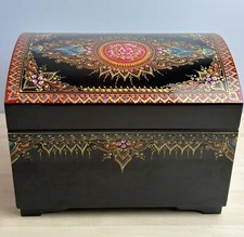 Black floral handpainted for sale  Circle Pines