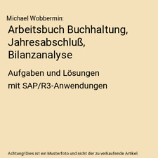 Arbeitsbuch buchhaltung jahres gebraucht kaufen  Trebbin