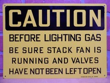 Caution lighting gas... for sale  Flemington