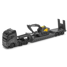 Caminhão de reboque Volvo FH16 6x4 com escavadeira Volvo EC220E modelo carro de brinquedo fundido, usado comprar usado  Enviando para Brazil