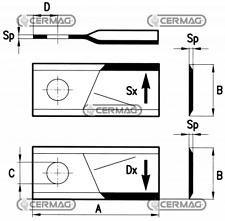 46208 coltello rotofalce usato  Telese Terme