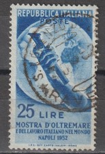 Italia repubblica 1952 usato  Zungoli