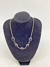 Vintage silver amethyst for sale  LYMINGTON