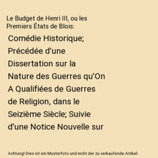 Budget henri iii gebraucht kaufen  Trebbin