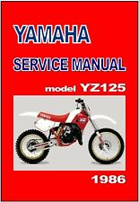 Manual de oficina YAMAHA YZ125 S 1986 serviço de manutenção e reparo YZ125S comprar usado  Enviando para Brazil