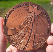 Médaille bronze hommage d'occasion  Plémet