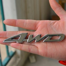 Logotipo 4WD cromado metal porta traseira de carro emblema adesivo emblema decalque acessórios acabamentos comprar usado  Enviando para Brazil