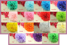Papel tecido flores PomPom pendurado decoração festa casamento feriado comprar usado  Enviando para Brazil