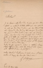 Théodore richomme lettre d'occasion  Paris IX