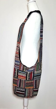 Bolsa tiracolo Kathmandu Imports algodão desgastado colorido patchwork boho/hippie comprar usado  Enviando para Brazil