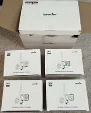 Câmera IP externa sem fio wansview w6 1080p pacote branco 4 branca   comprar usado  Enviando para Brazil