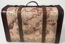 Wooden map trunk for sale  Claremont
