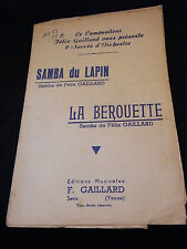 Partition samba lapin d'occasion  Metz-