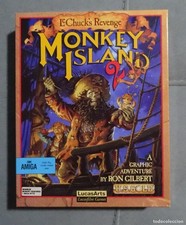 MONKEY ISLAND 2: LECHUCK'S REVENGE. WITH HINT BOOK. COMMODORE AMIGA. WORKING! comprar usado  Enviando para Brazil