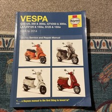 Haynes vespa gts125 for sale  WHITLEY BAY
