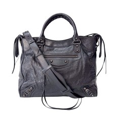 Balenciaga black leather d'occasion  Expédié en Belgium