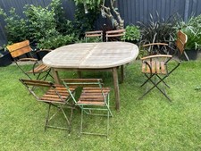 Teak oval garden for sale  THORNTON HEATH