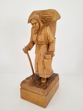 Holzfigur waldfrau handgeschni gebraucht kaufen  Benningen