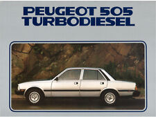 Catalogue prospekt brochure Peugeot 505 Turbodiesel / Turbo D 1981 USA segunda mano  Embacar hacia Mexico