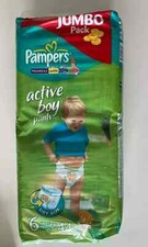 Vintage Pieluchy Pieluchy Couche Pampers Baby Dry Active Boy Rozmiar 6 2012 na sprzedaż  PL
